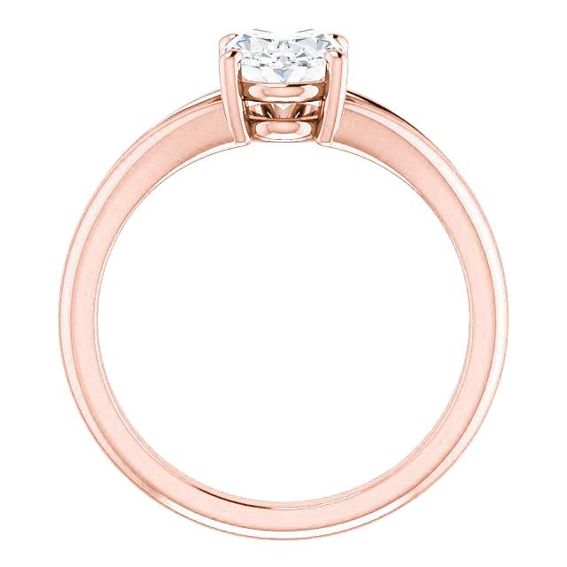 Real Diamond Solitaire Ring Split Shank 2 Carats Rose Gold3