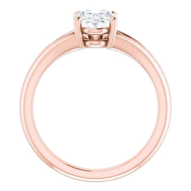 Real Diamond Solitaire Ring Split Shank 2 Carats Rose Gold3