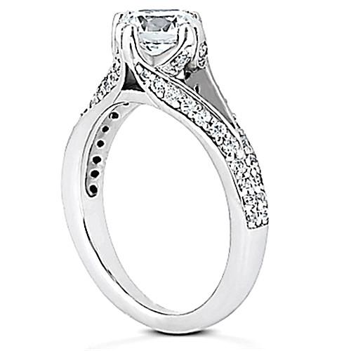Real Diamond Solitaire Ring Women Jewelry With Accents Gold 1.75 Ct