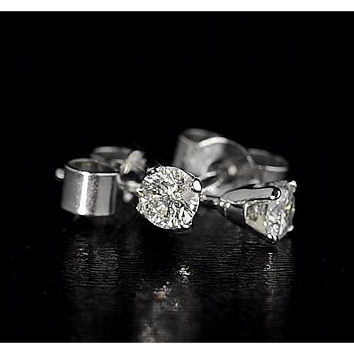 Diamond Stud Earring Crown Setting