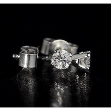 Natural Earth Mined Diamond Stud Earring Crown Setting