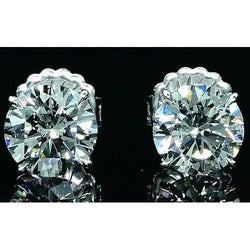 Real Diamond Stud Earrings 1.60 Carats