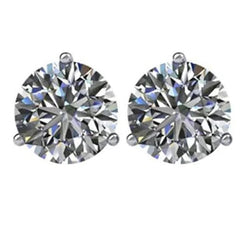 Real Natural Earth Mined Diamond Stud Earrings 2 Carats Women Jewellery White Gold 14K