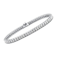 Real Diamond Tennis Bracelet 9 Carats White Gold 14K Women Jewelry