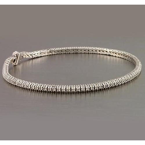 Real Diamond Tennis Bracelet Prong Set 3.50 Carats Jewelry New3