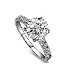 Real Natural Earth Mined Diamond Wedding Ring 2.45 Carats Jewellery 14K White Gold