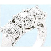 natural round diamond 1.50ct ring front view