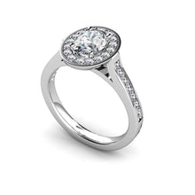 natural round diamond 1.75ct ring front view