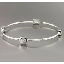 Real Emerald Cut Diamond Bangle 2 Carats Jewelry