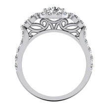 Real Halo Diamond Engagement Ring For Women