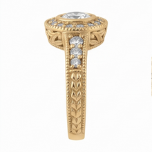 Real Natural Earth Mined DIAMOND ( NOT LAB GROWN ) Anniversary 0.80 Carat Fancy Ring Bezel Setting Jewellery YG 14K