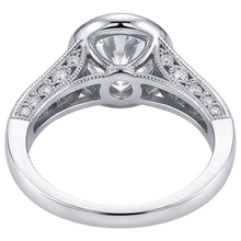 Real Natural Earth Mined DIAMOND ( NOT LAB GROWN ) Engagement Ring Antique Style 2.90 Carats White Gold Bezel Set