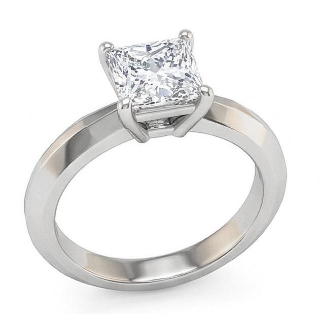 Real Natural Earth Mined DIAMOND ( NOT LAB GROWN ) Solitaire Engagement Ring 0.75 Ct. Jewellery White Gold