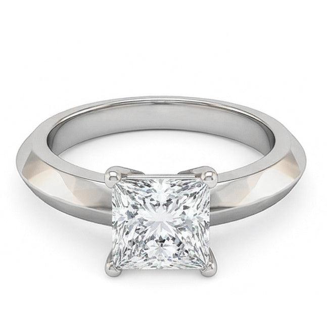 Real Natural Earth Mined DIAMOND ( NOT LAB GROWN ) Solitaire Engagement Ring 0.75 Ct. Jewellery White Gold