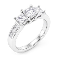 Real Natural Earth Mined DIAMOND ( NOT LAB GROWN ) Three Stone Style Ring 2.25 Carats Women Jewellery New