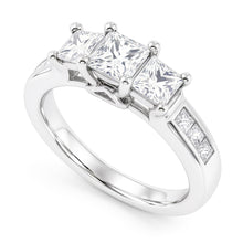 Real Natural Earth Mined DIAMOND ( NOT LAB GROWN ) Three Stone Style Ring 2.25 Carats Women Jewellery New