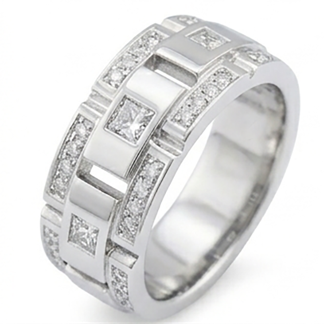 Real Natural Earth Mined Diamond Eternity Wedding Band 2.72 Carats Men Jewellery