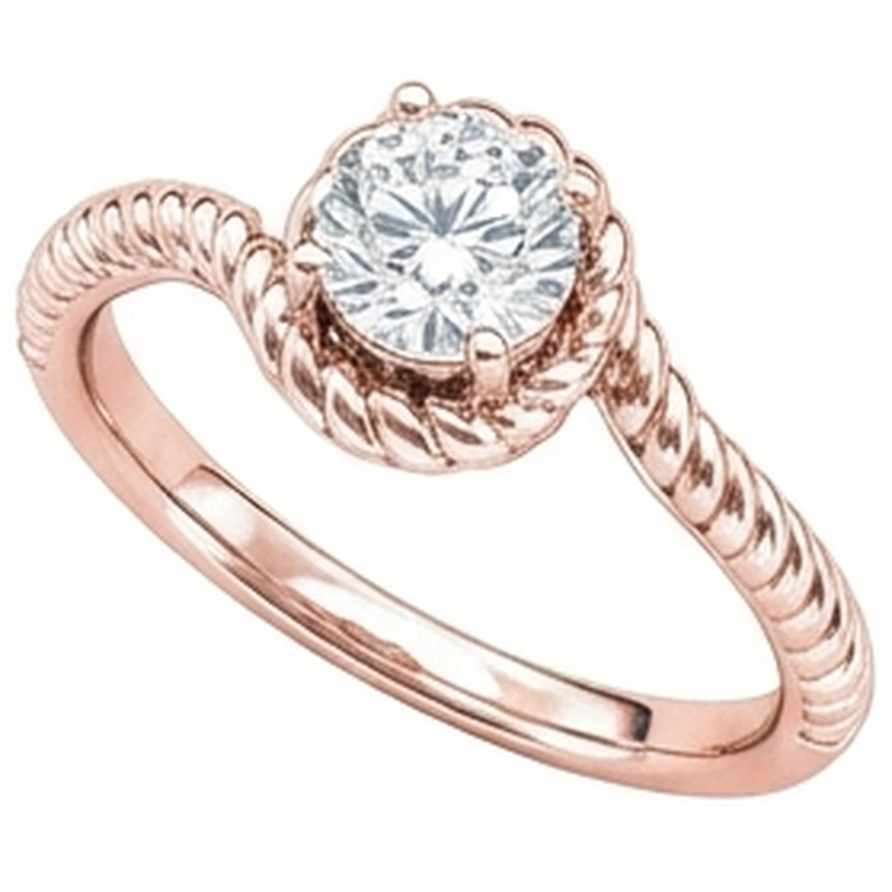 Real Natural Earth Mined DIAMOND ( NOT LAB GROWN ) Solitaire Engagement Ring Rose Gold 1.75 Carat