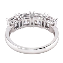 Real Princess Cut Natural Earth Mined Diamond Anniversary Ring Band 3 Carats