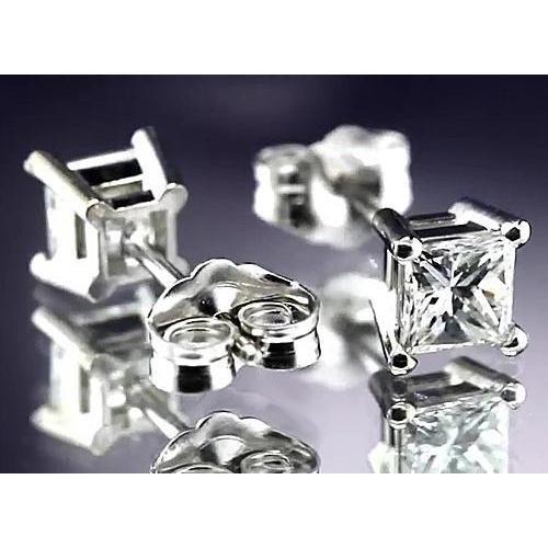 Princess Diamond Studs 1 Carat