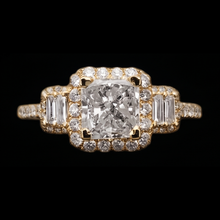 Real Radiant Cut Engagement Ring 3 Carat Natural Earth Mined DIAMOND ( NOT LAB GROWN )s Fancy Ring White Gold 14K