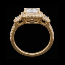 Real Radiant Cut Engagement Ring 3 Carat Natural Earth Mined DIAMOND ( NOT LAB GROWN )s Fancy Ring White Gold 14K