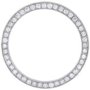 Real Round Custom Diamond Bezel To Fit Rolex Date 34 Mm Watch 2.75 Ct.