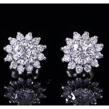 Real Round Natural Earth Mined Diamond Halo Stud Earring White Gold 14K 1.75 Carats