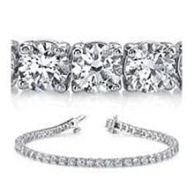 Real Round Natural Earth Mined Diamond Tennis Bracelet 14K White Gold 4.50 Carats
