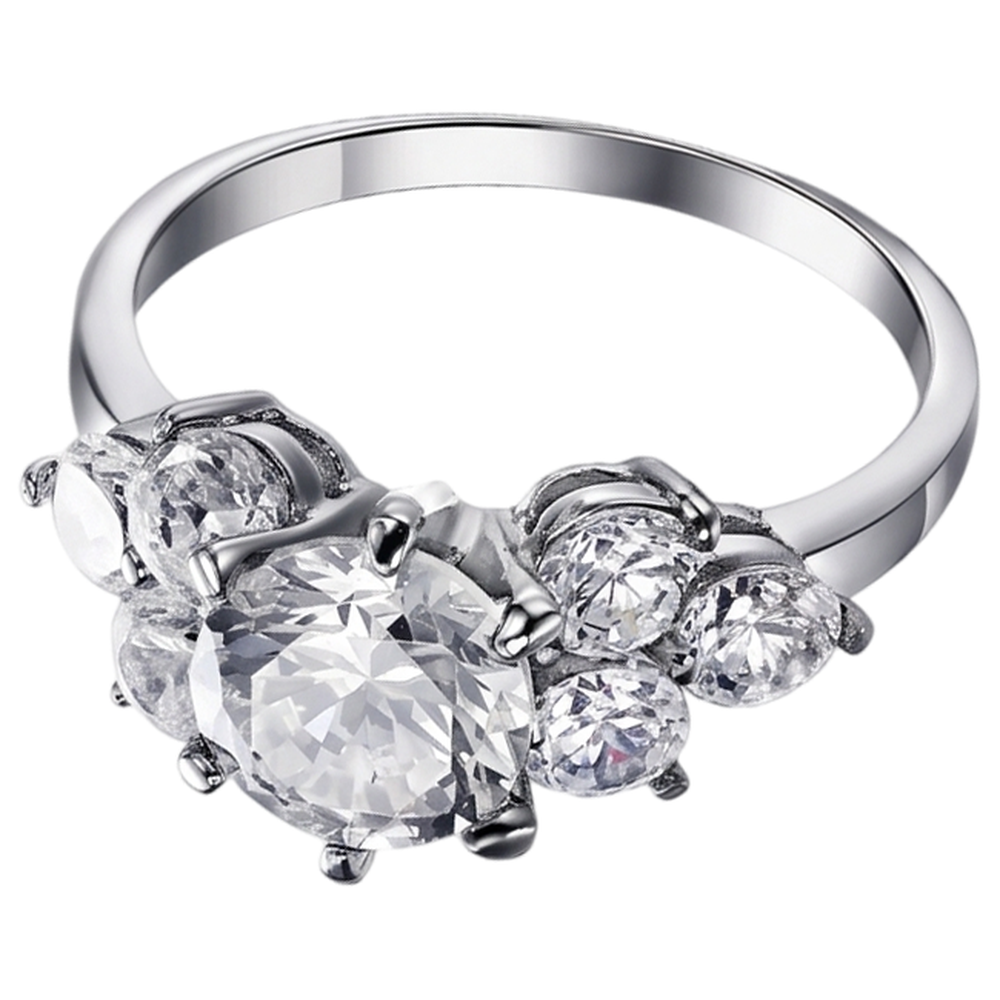 Real Round Natural Earth Mined DIAMOND ( NOT LAB GROWN ) Engagement Ring 3.80 Ct Basket Setting White Gold 14K