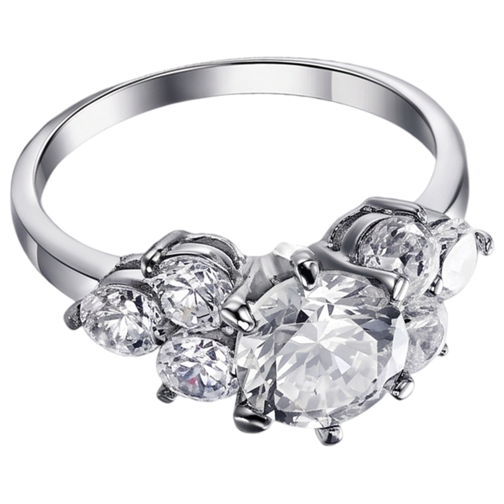 Real Round Natural Earth Mined DIAMOND ( NOT LAB GROWN ) Engagement Ring 3.80 Ct Basket Setting White Gold 14K