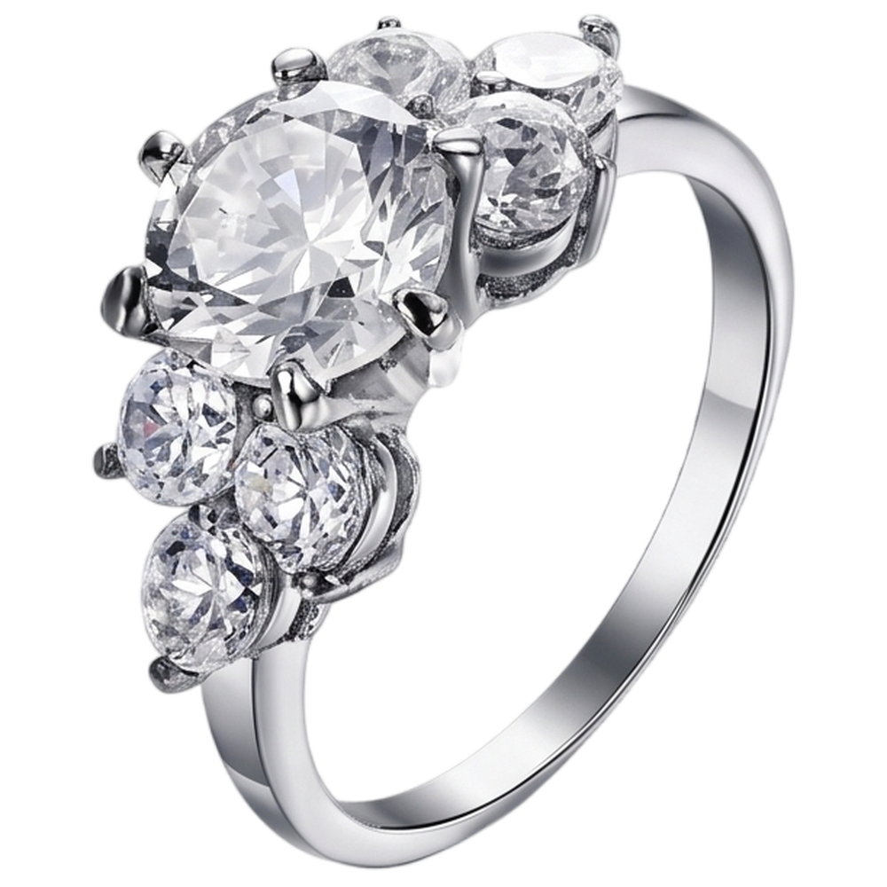 Real Round Natural Earth Mined DIAMOND ( NOT LAB GROWN ) Engagement Ring 3.80 Ct Basket Setting White Gold 14K