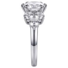Real Round Natural Earth Mined DIAMOND ( NOT LAB GROWN ) Engagement Ring 3.80 Ct Basket Setting White Gold 14K