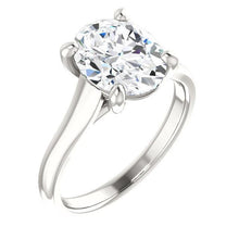 Solitaire Engagement Ring 4 Carats Trellis Setting Women Jewellery Natural Earth Mined Diamond