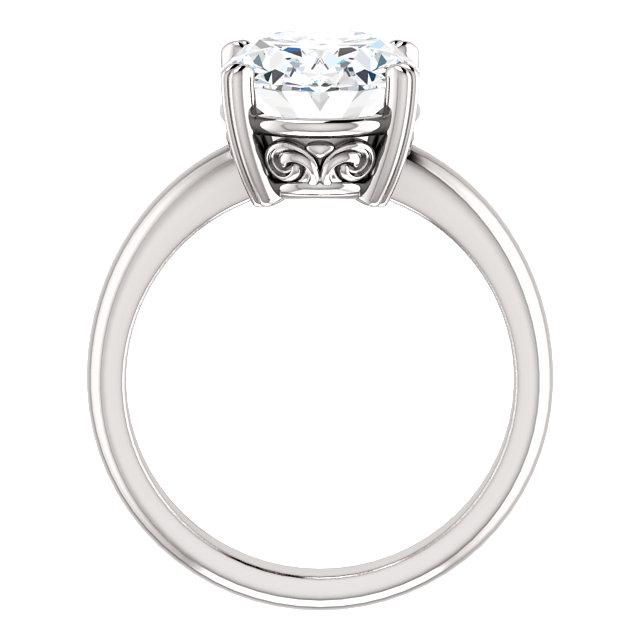Real Solitaire Ring 4 Carats Double Claw Prong Setting Jewelry2