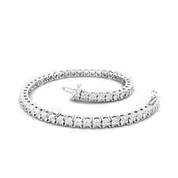 Real White Diamond Tennis Bracelet