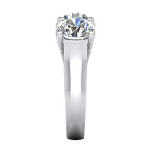 Real Diamond Band Round Cut White Gold