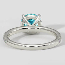 Real Paraiba Tourmaline Engagement Ring Jewelry