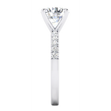 Real Diamond Engagement Ring 2.50 Carats Round Diamonds White Gold 14K