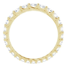 Real Natural Earth Mined Diamond Eternity Band 3.75 Carats Trellis Setting Women Jewellery New