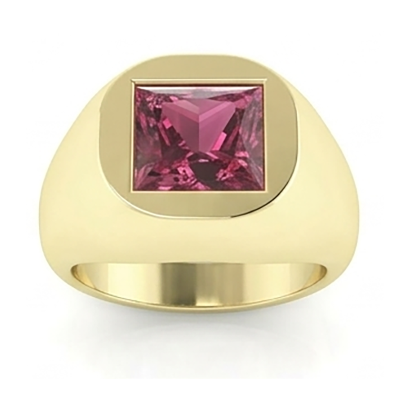 Red Ruby Signet Ring