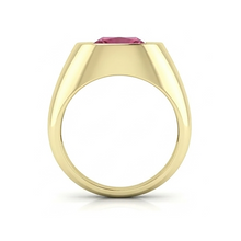 Red Ruby Signet Ring