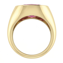 Red Ruby Signet Ring