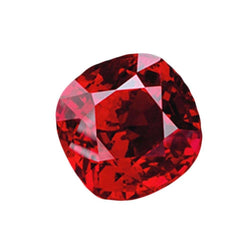 Gold Burmese Ruby Certified Loose Stone – 3-ct Cushion Cut