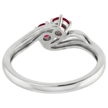 Ring Burmese Ruby 0.50 Carats Twisted Style Prong Setting Jewellery New
