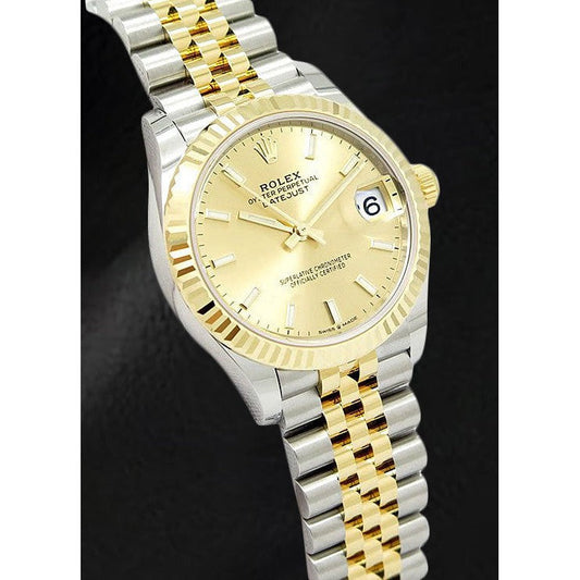 Rolex 278273 Datejust 31mm Champagne Luminous Two Tone Watch