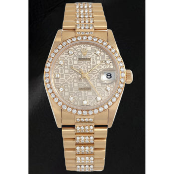 Rolex 68288 Date-just 31mm Silver Jubilee Diamond Watch