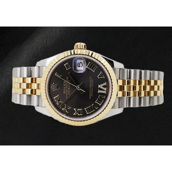 Rolex Date-just 31mm Dark Grey Roman Dial Watch