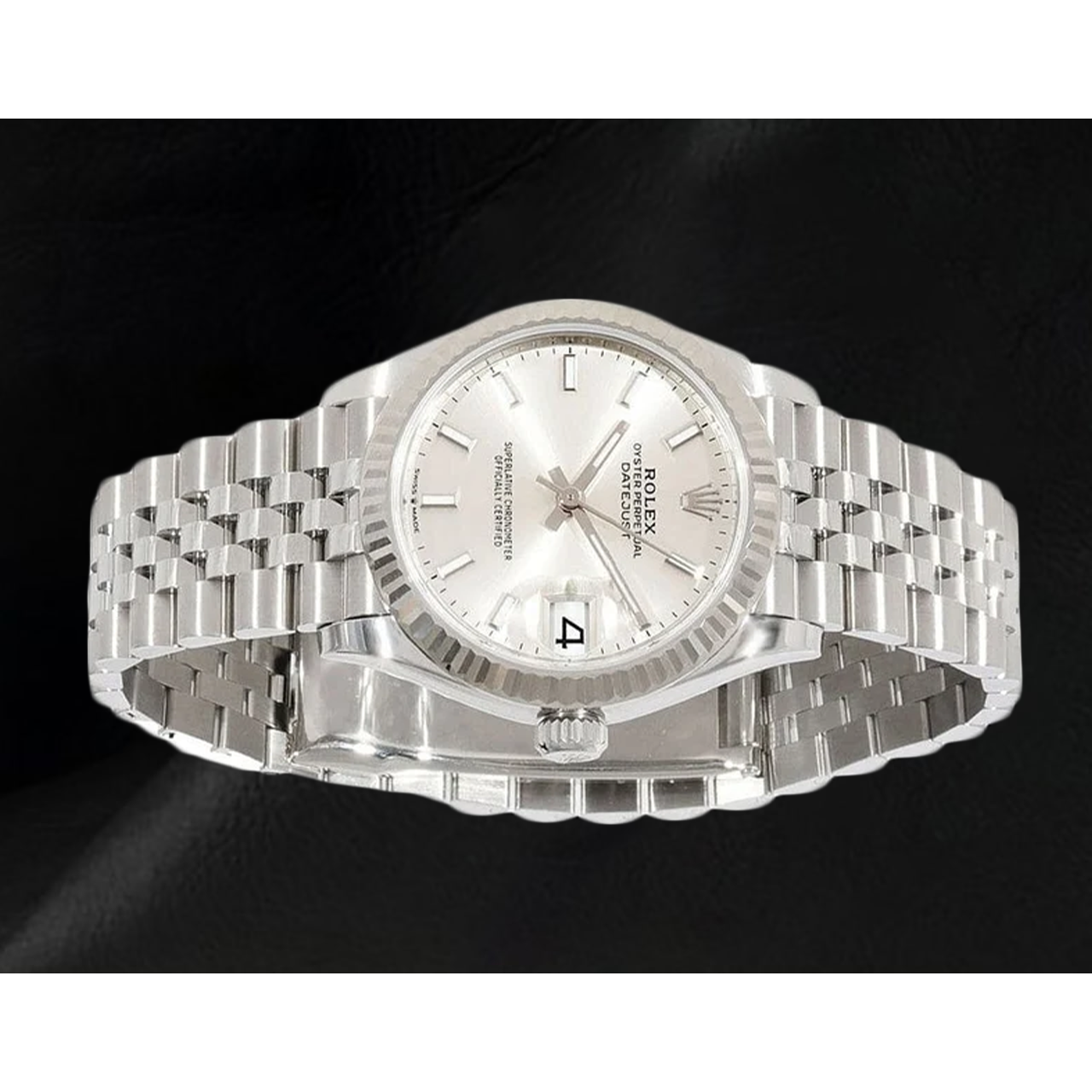 Rolex Date-just 31mm Silver Luminous Women Watch