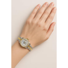 Rolex Datejust 26 mm White Mother Of Pearl Natural Earth Mined Diamond Dial Two Tone Oyster Bracelet Watch